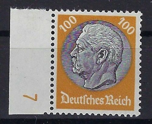 DR Hindenburg Mi 495 DKZ 7 **