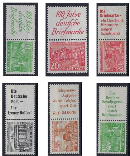 Berlin ZD´ s S 3, S 5, S 6, S 8, S 10, W 9 ** ungefaltet, ME 480€