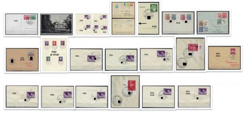 31 Belege meist DR FDC´s, mit Rändern, Bogenecken…