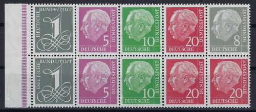 Bund H-Blatt 8 YII RLV III ** ungefaltet