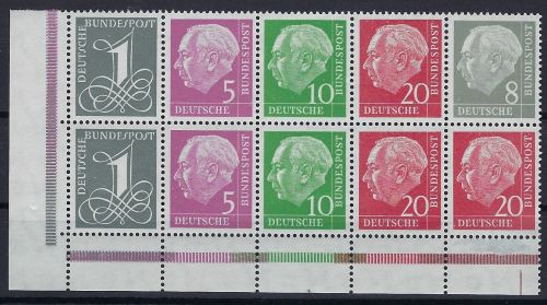 Bund H-Blatt 8 YII RLV III ** MHB-ER UL ungefaltet