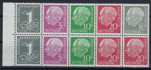 Bund H-Blatt 8 YII RLV I ** ungefaltet