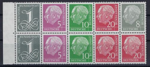 Bund H-Blatt 8 YII RLV I ** ungefaltet