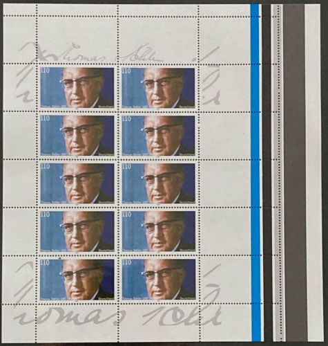 Bund Kleinbogen Mi 1963 L **, Leerfelder rechts und oben, einwandfrei