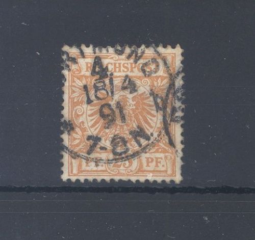 Dt. Reich Mi.Nr. 49aa, 25 Pfg. Adler - Krone 1889 gestempelt geprüft BPP