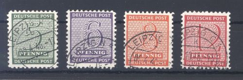 SBZ Michel Nummer 120-23x, Versuchszähnung gestempelt, geprüft BPP