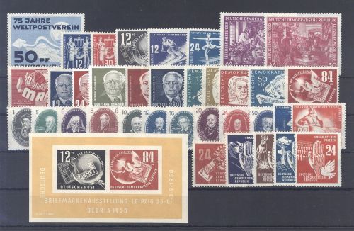 DDR Michel Nummer 242-79, Jahre 1949-50 **