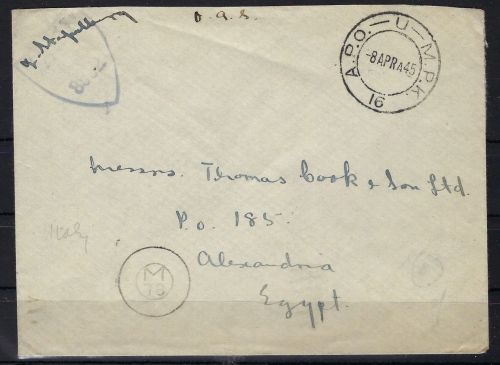 Afrikanische Truppen an Seite der Alliierten, Feldpostkarte 1945