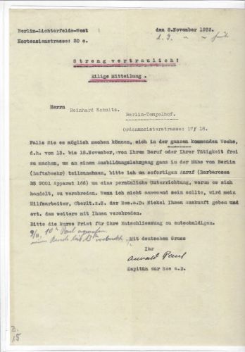 Streng vertrauliches Dokument, Aufrüstung der Reichswehr ab Dezember 1933
