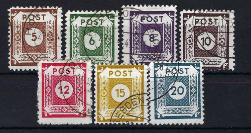 Ost Sachsen Postmeistertrennung Mi 42 DIII - 48 DIII ° gep. Ströh BPP