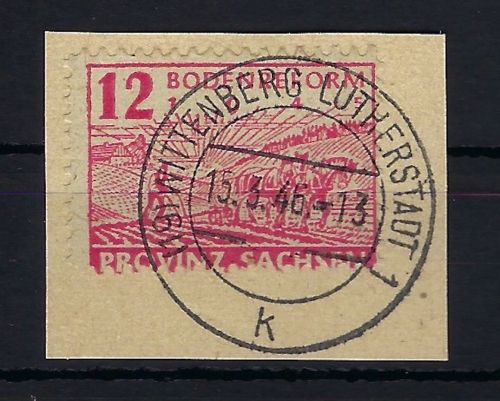 Provinz Sachsen Mi 86 wb A, Luxus Briefstück, gepr. Ströh BPP