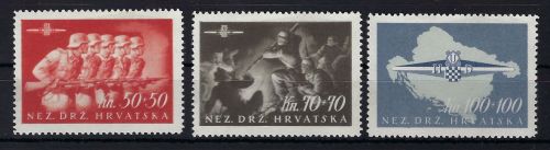 Kroatien Mi 170 - 172 * mit Originalgummierung in guter Qualität