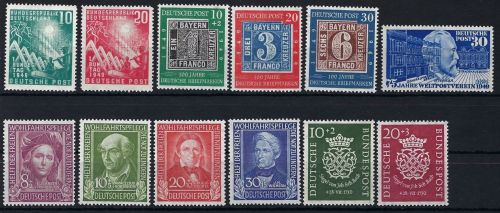 Bund 1949-1950, 2 komplette Jahrgänge postfrisch