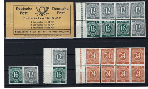 Kontrollrat I, MH 50 VIII, H-Bl. 1 RLV I, B-Bl. 2 RLV I c, W 158, S 294