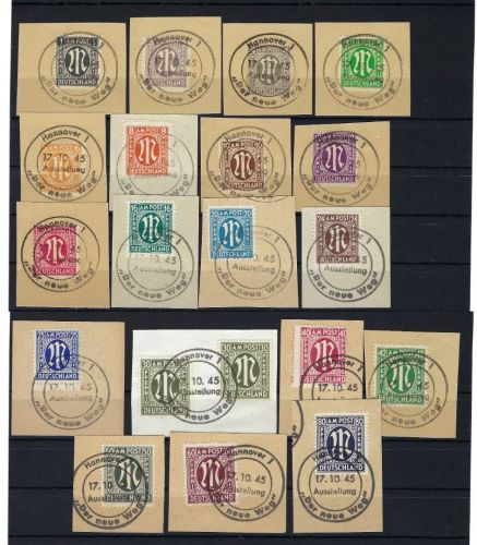 AM Post Mi 16 -34 jeweils auf ∆, meist gepr. Schlegel BPP