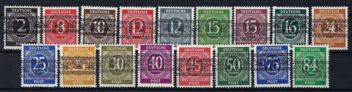 Bizone Mi 52 I - 68 I * mit Erstfalzrest, alle Werte gep. Schlegel BPP