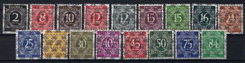 Bizone Mi 52 II-68 II * mit Erstfalz, alle Werte gep. Schlegel BPP