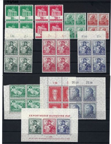 Bizone Mi 101 - 110 + Block 1a **, komplette Garnitur im VB