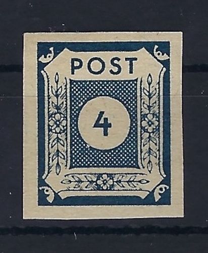 Ost Sachsen Mi 53 b ** mit FFA Stroh BPP