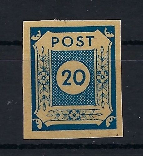 Ost Sachsen Mi 54 a G **, Druck a. D. Gummiseite, gepr. Stroh BPP