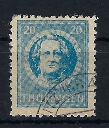 Thüringen Mi 98 AX t gep. Stroh BPP