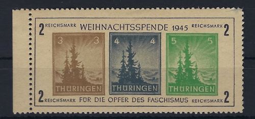 Thüringen Block 1 t * mit FFA Stroh BPP, Antifablock