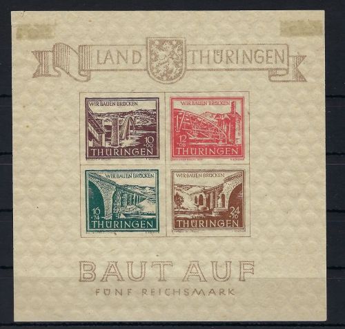 Thüringen Block 4 c *, gepr Zierer BPP