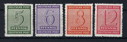 West Sachsen Mi 116 CX - 119 CX ** gepr. Jasch BPP