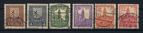 West Sachsen Mi 156 - 161 y ° einwandfrei, gepr. Jasch BPP