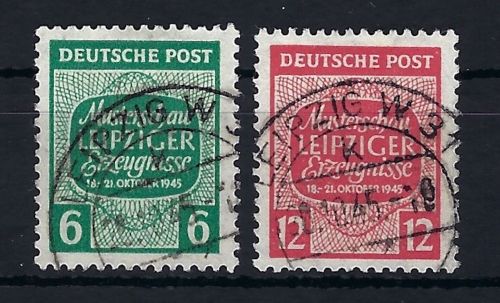 West Sachsen Mi 124 - 125 X °, gepr. Zierer BPP