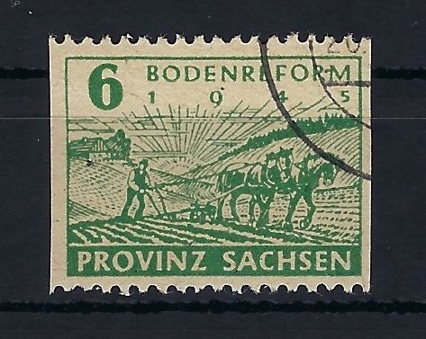 Provinz Sachsen Mi 85 y a B, gepr. Ströh BPP