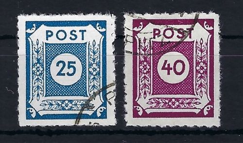 Ost Sachsen Mi 49 - 50 M °, gepr. Zierer / Stroh BPP