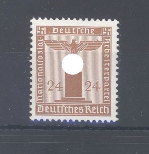 Dt. Reich Dienst Michel Nummer 163y, 24 Pfg. Dienst 1942 **, gp. BPP