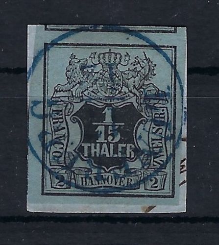 Hannover Mi 4 breitrandig, Briefstück ideal gest. Lüneburg, Luxus (PP