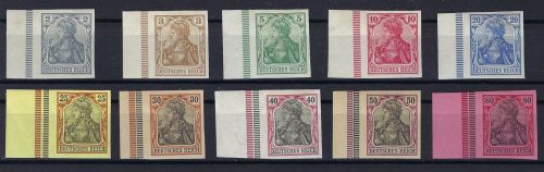 C) DR Germania, Mi 68 - 77 * mit sauberem Ertsfalz, Randsatz