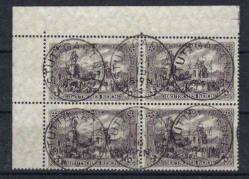 DR Mi 80 A a ° Viererblock Bogenecke OL, einwandfrei (CC