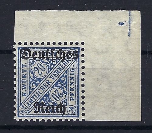 C) DR Dienst, Mi 60 Y * (mit Anhaftungen) Eckrand OR