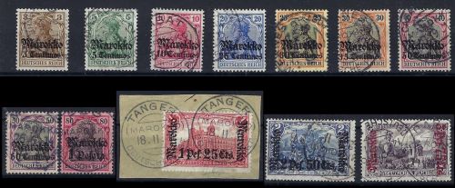 DAP Marokko, Mi 46 - 57 ° (ohne Mi 58), ME 480€ (CC