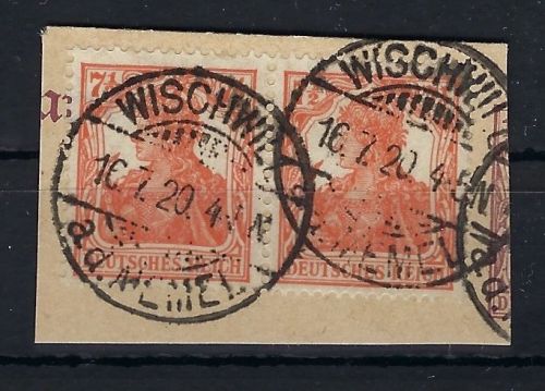 Memelgebiet Vorläufer, V 99 b ° Paar auf Briefstck, einwandfrei (PP