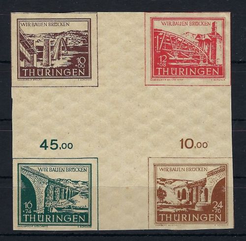 C) Thüringen HZ 1 ** Zusammendruck, in guter Qualität