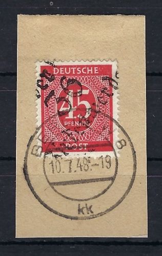 SBZ Handstempel Bezirk 36, Mi Is° auf Briefstück, gep. Ballschmidt BPP