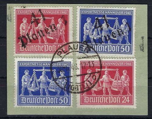 SBZ Handstempel Bezirk 14, Mi IV-V ° Briefstück, gepr. Dr. Modry BPP