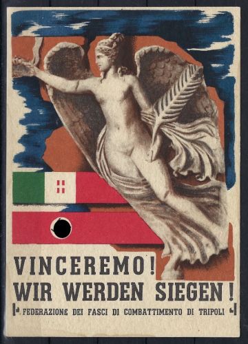 Italien, Propaganda 2. WK, Allianz Mussolini / Hitler, ungebraucht