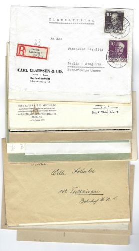 Berlin, Posten Briefe / Karten, EF / MeF / MiF, dabei ZD´s, Paare