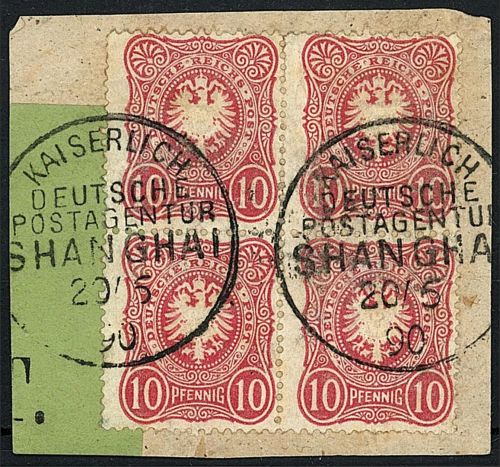 DAP China Vorläufer, Mi V 41 b °, gep. Pfenninger, ME 400€