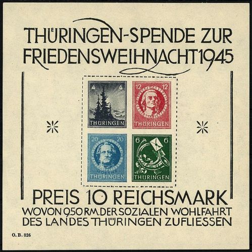 Thüringen, Block 2 t ** gepr. Zierer BPP, ME 1.800€