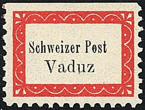 Liechtenstein Hilfspost Vaduz-Sevelen Mi I B I *, entfalzt, FA Marxer