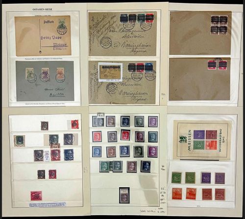 Lokalausgaben 1945 **/°/Briefe, meist ** Sammlung im Lindner Vordruck