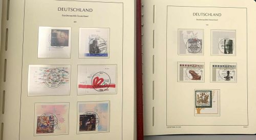 Bund 1991-2006, Sammlung Eckränder gest. komplett in 2 Vordruckalben