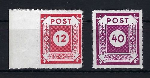 Ost Sachsen Mi 46a H+50 H je ** und gepr. Stroh BPP, einwandfrei (CC